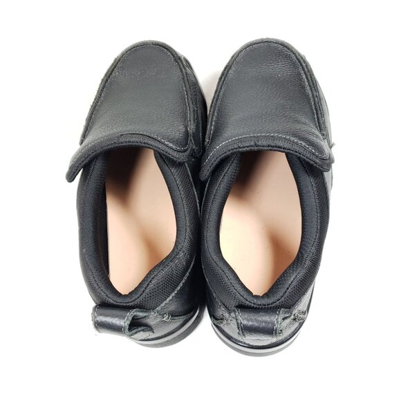 Apex Men's Size 10 XW Biomechanical Black Leather Moc Toe Shoes - Picture 9 of 11